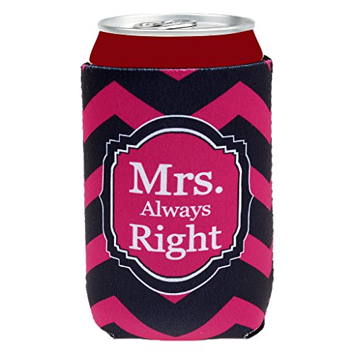 Bierflasche Gestreift Kühler Ärmel Halter Mr Mrs Rechts Hochzeitsbevorzugungs - 4