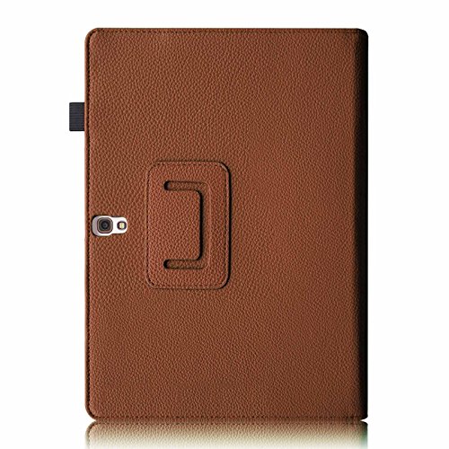 Fintie Samsung Galaxy Tab S 10.5 Hülle Case – Slim Fit Folio Kunstleder Schutzhülle Cover Tasche mit Ständerfunktion für Samsung Galaxy Tab S T800 T805 (10,5 Zoll) Tablet (mit Auto Schlaf / Wach Funktion), Braun - 3