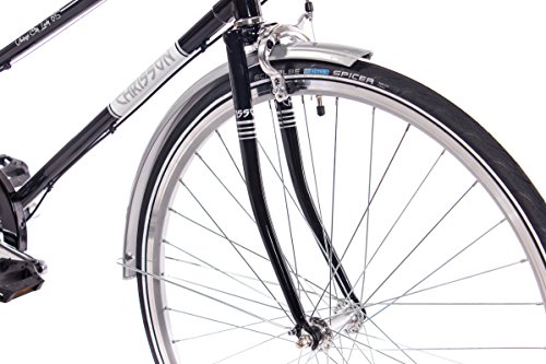 28″ Zoll NOSTALGIE CITYRAD CITY BIKE HERRENRAD CHRISSON VINTAGE CITY GENT N3 mit 3 Gang SHIMANO NEXUS schwarz 2017 - 4