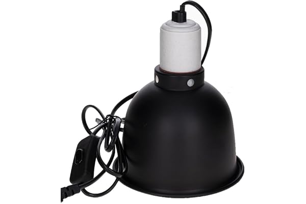 Reptiles Planet - Black Clamp 14 - Support d'Ampoule à Pince pour Terrarium - Ø 14 cm - H 16 cm