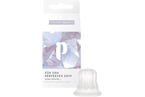 ‎PONY PUFFIN pony puffin CRYSTAL | Für den perfekten Zopf voller Volumen & Halt - Made in Germany | Latexfrei & vegan | Hebt Deinen Zopf auf das nächste Level | Transparent für alle Haarfarben