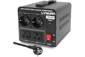 Transformador de núcleo toroidal de 2000 VA 110 V, 2000 W, entrada: 110 V o 220 V/salida: 110 V y 220 V – Cantonape 2000 W