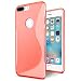 Produktbild iPhone 7 Plus Silikon Hülle Case in Rot Cover 7 Plus Schutzhülle Handyhülle Cover Silikonhülle Rückschale