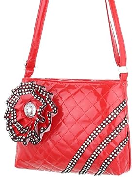 iTal-dEsiGn Damentasche Kleine Schultertasche Umhängetasche Kunstleder TA-280317