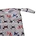 2-Zip Washable Baby Cloth Diaper Nappy Bag Dog Pattern