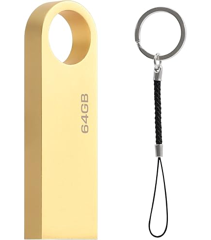 Onwomania Tennis-Schläger USB Stick – 32 GB, Gold, In Geschenkbox, Lustiges Speicher-Gadget