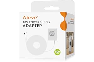 Aieve Power Supply for Nest Video Doorbell, Power Adapter 18V Transformer Charger Cable Compatible with Nest,Arlo,Eufy,Wyze and most 18V Video Doorbell (5m/16ft)