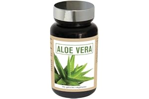 NUTRI EXPERT - Aloe Vera - Favorise le Confort Digestif - 100% Extrait de Suc d'Aloe Vera - Soutient la Santé Gastro-intestinale - Sans Gluten ni Allergène - Vegan - Actif breveté - 60 gélules