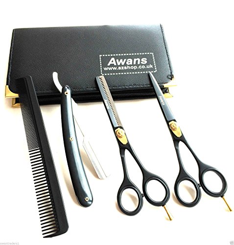 Hairdressing Barber Salon Scissors 6", Thinning Scissors 6" With Barber Shavette