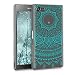 Produktbild kwmobile Crystal Case Hülle für > Sony Xperia Z5 Compact < aus TPU Silikon mit Indische Sonne Design - Schutzhülle Cover klar in Mintgrün Transparent