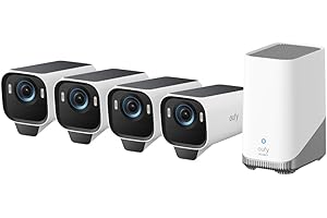 EUFY SECURITY eufyCam S3 Pro zestaw 2 kamer, kamera zewnętrzna zasilana energią słoneczną, wizja nocna MaxColor, kamera bezpieczeństwa 4K z panelem słonecznym, Forever Power 2.0 (4- Cam kit)