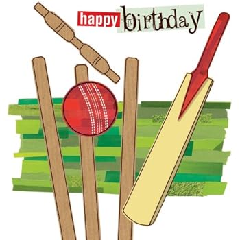 Cricket Birthday Card: Amazon.co.uk: Office Products