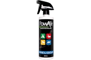 PowAir Urine and Odour Spray – Dual Action Enzymatic Formula - Eliminate Odours Including Cat and Dog Urine – 464ml