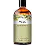 PHATOIL Olio Essenziale di Vaniglia 100 ml, Oli Essenziali per Diffusori, Oli di Vaniglia Naturali Puri per Aromaterapia Umid