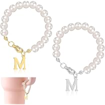 Personalisiertes Buchstaben-Charm Für Stanley Cup & Trinkflaschen – Perlenkette Mit Karabiner