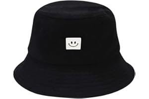 JFAN Gorro Pescador Algodón Sombrero de Cubo Plegable Verano Sombrero de Sol Playa Bucket Hat Gorro de Pescador para Mujer y Hombre