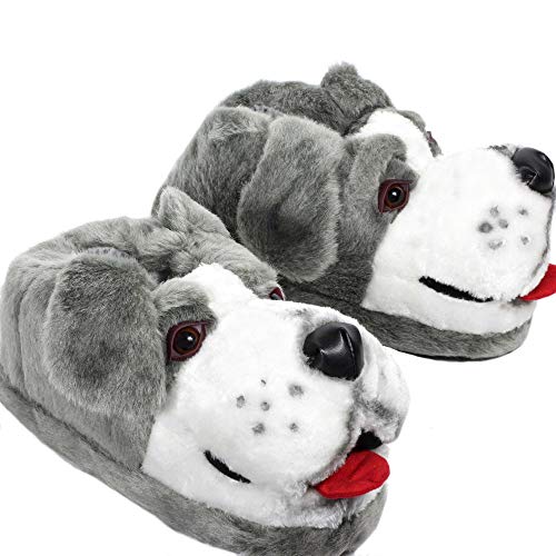 Sheepdog Animal Plush Slippers, Funny and Original, Women and Men