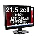 Produktbild Xianan Widescreen Blickschutzfilter Blickschutzfolie Privacy Screen Folie Blickschutz Sichtschutz für 16:9 Laptops Notebooks Sichtschutzfolie (21.5" Widescreen)