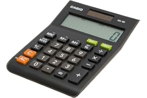 Casio MS-8B 8 Digit Tax Desk Calculator, Black