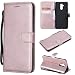 Produktbild Forhouse Huawei Maimang 7 Mate 20 Lite Hülle,Ledertasche Hülle, Premium PU Leder Schutzhülle Flip Magnet Brieftasche Kartenfach Schlanke stoßfest Schutzhülle für Huawei Maimang 7 Mate 20 Lite (Rose