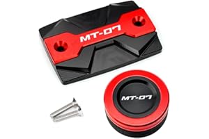 ZESIDIMO Für MT07 MT 07 MT-07 FZ07 2014-2023 2022 2021 Motorradzubehör Bremsflüssigkeitsabdeckung Vorne Hinten (Rot)