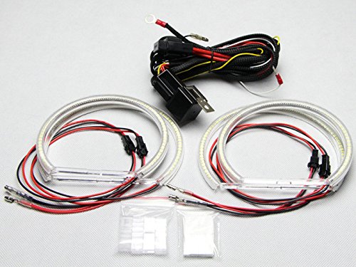 LED Angel Eyes Halo Rings Kit Headlight for Bm-w E46 A+b Non-projector White Color Super Bright 126 Leds