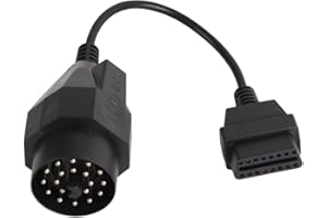 KEENSO Adattatore per diagnostica rotonda OBD2, cavo scanner OBD II, 20 pin a 16 pin, per E36 E38 E39 E46 E53 X 5 Z3 parti auto e moto