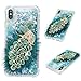 Price comparison product image MOTIKO iPhone Xr Case 3D Glitter Liquid Sparkly Bling Clear Cover Bling Gems TPU Gel Silicone Shockproof Protective Phone Case Cover for iPhone Xr - Peacock