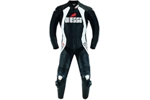 BI ESSE - Tuta da MOTO intera in vera pelle bovina, ideale per uso professionale in pista