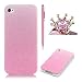Produktbild für iPhone 4 4S Hülle,SKYXD [Glitzer Rosa Farbverlauf] Gummi Brillianter Leichtes Glatt Weiche Dünn Silikon Gel Schutzhülle mit [Kaiserkrone Handyanhänger + Eingabestifte] Rutschfest Stoßfest Handy Tasche Etui für Apple iPhone 4/4S Soft Case Gradient Shine Bling Cover With Stylus Dust Plug