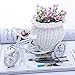 Produktbild funnytoday weiß Dreirad Bike Design Flower Korb Container für Party Hochzeit