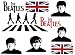 Produktbild Unbekannt 18 tlg. Set: XXL Wandtattoo / Sticker - the Beatles Rockband Paul McCartney Ringo Star John Lennon George Harrison - Wandsticker Aufkleber