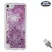 Produktbild Aireratze iPod Touch 6 Handyhülle,Touch 5 Hülle, iPod Touch 6 case, Glitter Bling Liquid Clear Premium Shockproof Quicksand Hülle for Apple iPod Touch 6/Touch 5Red+ Free USB Cable