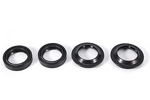 TBEST Joint SPI 33x46x11, Joint De Fourche Dirt Bike, Kit de Joints d'huile et Soufflets Anti-poussière pour Amortisseur Avant, Compatible avec CB400 CJ360T CM400A 33 x 46 x 11 mm