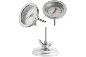 ARMYJY Lot de 3 thermomètres en acier inoxydable pour barbecue, fumoir, grill, viande, four, jauge de température 50 ~ 500 ℃