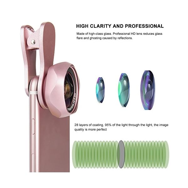 LUXSURE HD Handy Objektiv Set Weitwinkelobjektiv Makro Objektiv – Bild 3
