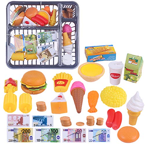 Preisvergleich Produktbild ZUJI 26Pcs Geschirrset Kinderküche Geschirr Küchenspielzeug Kochset Küchen Spielzeugsets Küchenspielzeug Lebensmittel Spielzeug für Kinder Rollenspiele (26pcs)