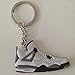 Produktbild Air Jordan 4 Schlüsselanhänger Cement Sneaker Keychain IV Weiß-Grau White-Grey