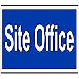 V Safety Site Office Sign - 450mm x 150mm - 1mm Rigid Plastic