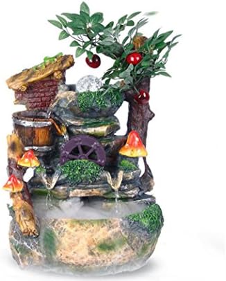 X&L Indoor spray wetting rockery water fountain Decoration resin crafts (24 * 20 * 40cm) , 24*20*40