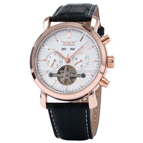 Gute Luxus Herren Automatik Mechanische Armbanduhr self-wind rosgoldenem Fall Tag Datum Monat Jahr Gute Luxus Herren Automatik Mechanische Armbanduhr self-wind rosgoldenem Fall Tag Datum Monat Jahr