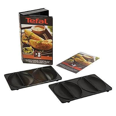 Tefal XA800812 Snack Collection Coffret de Plaque pour Empanadas avec Livre de Recettes 4,4 x 15,5 x 24,2 cm
