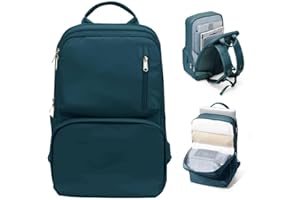 livbote Mochila Viaje Cabina Avion 40x20x25, Mochila Ryanair 40x20x25, Mochilas de Viaje para Avion, Mochila Portatil Mujer, Travel Backpack, Azul Pavo Real