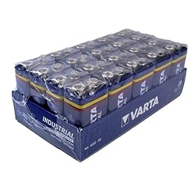 Varta 4022 Industrial Alkaline batterie Bloc LR61 (9V, 20-pack)