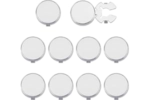 FINGERINSPIRE 5 Paires Cache Boutons pour Chemises Hommes - Boutons de Manchette en Laiton Poignets en Platine pour Chemises D'Affaires ou Formelles