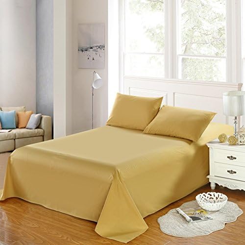 qwert Pure cotton sheets Thickened single sheet Double bed sheet Dormitory sheets Monochrome sheet-O 195x250cm(77x98inch)
