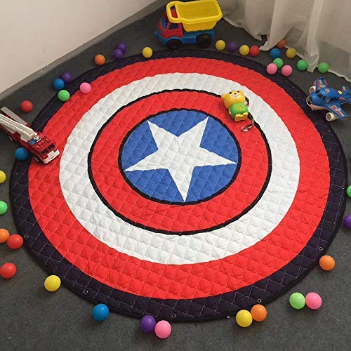 FLOWood Alfombra Redonda Infantil Tapete De Juego Manta De Bebé con