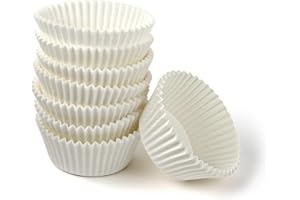 Zenker 43436 Lot de 100 moules à muffin en papier, moule à muffin, moule à gâteau, Papier, Blanc, 7 x 5 x 3 cm