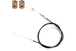 NQEUEPN Throttle Cable for Go Kart, 71 Inch Throttle Cable Casing with 2pcs Cable Ends Throttle Cable Repair Kit Compatible with Predator Go Kart 212cc Engine GX160 GX200 Go Cart Accelerator
