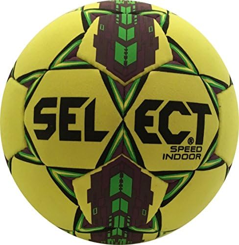 Select Indoor Speed Soccer Ball, Yellow/Green, 5
